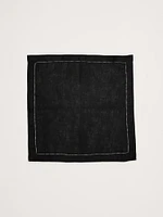 Ladder Stitch Linen Pocket Square