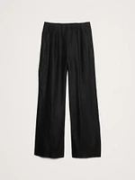 High-Rise Wide-Leg Linen Pant