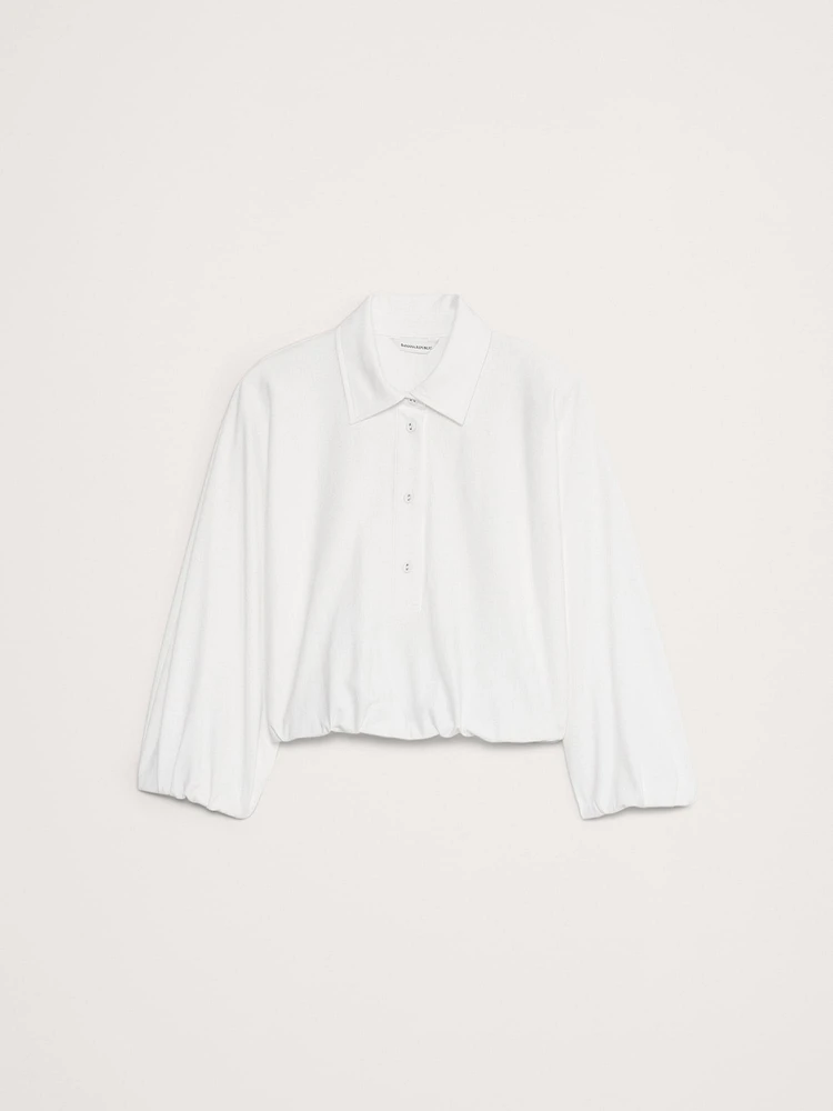 Cotton Cropped Polo