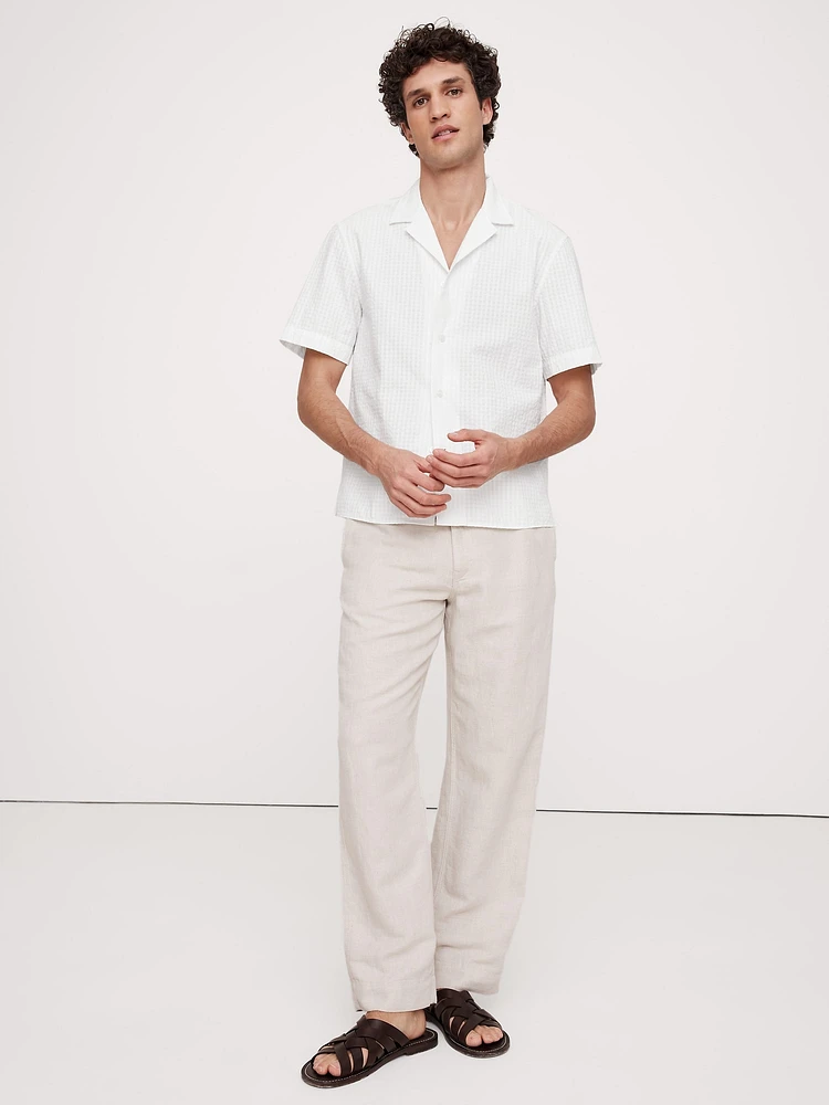 Cotton Seersucker Resort Shirt