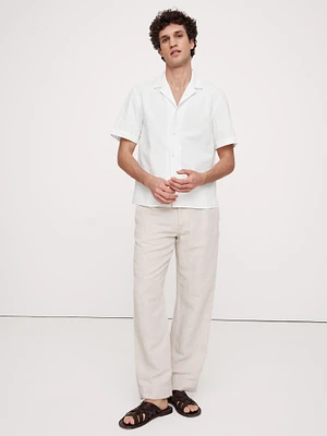 Cotton Seersucker Resort Shirt