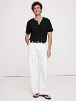 Linen Henley T-Shirt