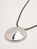 O-Ring Sculpted Medallion Necklace