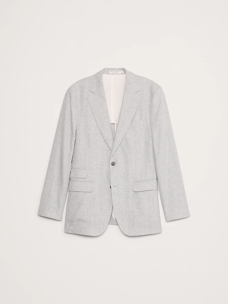 Herringbone Linen-Cotton Suit Jacket