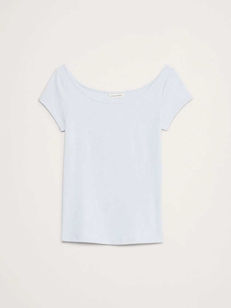 Refined Scoop-Neck T-Shirt