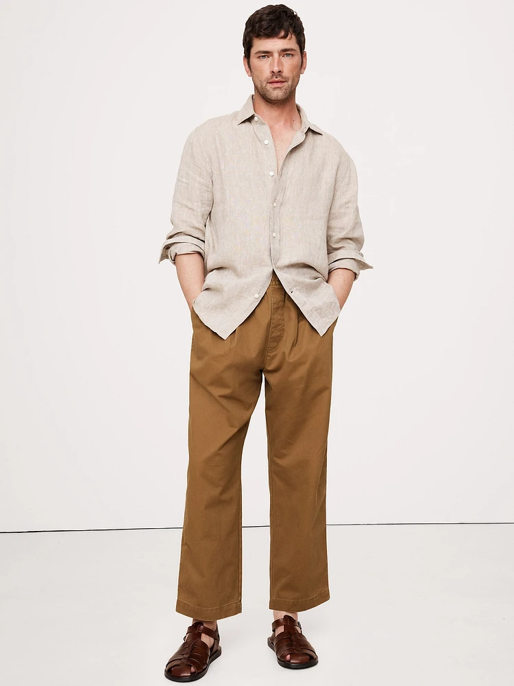Loose Lightweight Cotton Pull-On Pant