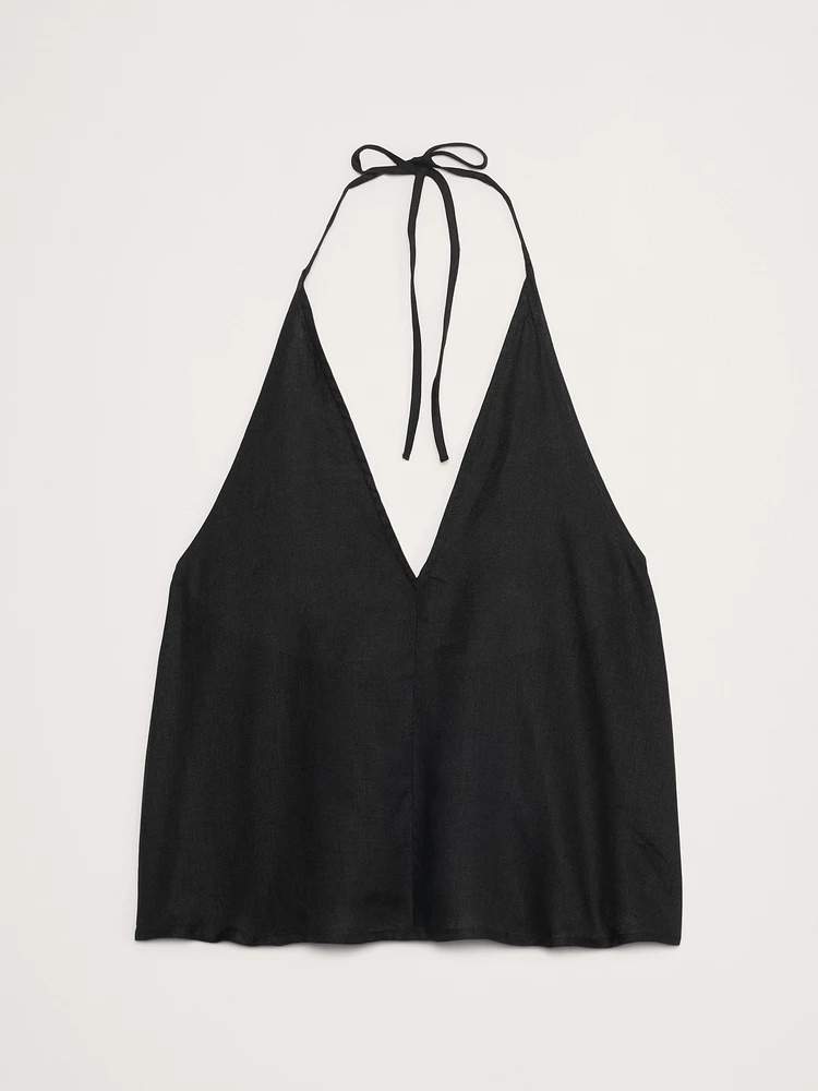 Linen Halter Top