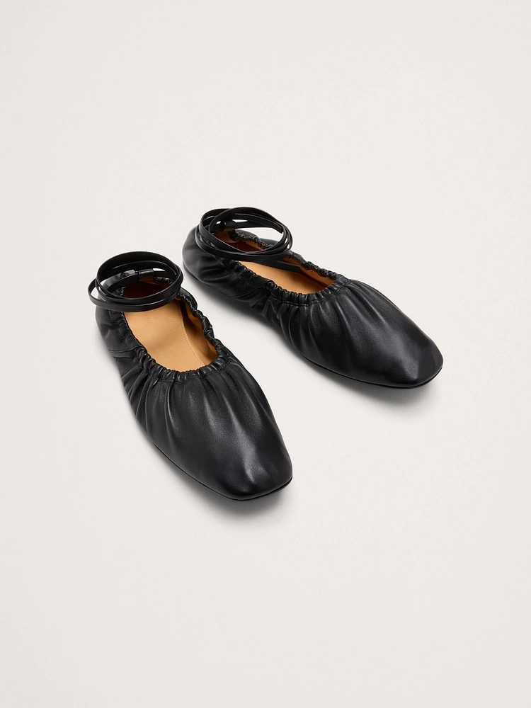 RUCHED BALLET FLAT