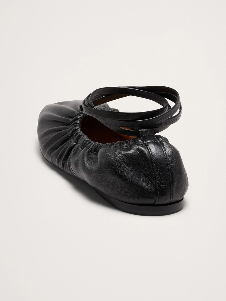 RUCHED BALLET FLAT