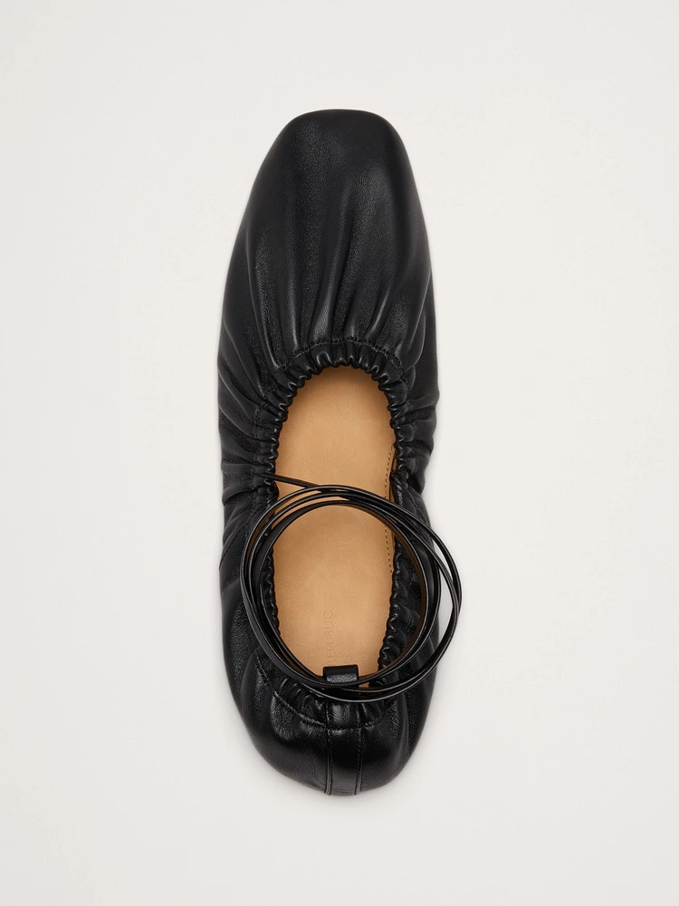 RUCHED BALLET FLAT