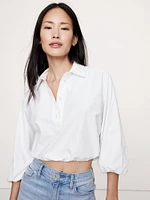 Cotton Cropped Polo