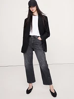 Oversized Cotton-Silk Crew-Neck T-Shirt
