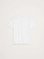 Oversized Cotton-Silk Crew-Neck T-Shirt