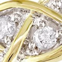 1/4 ct. t.w. Diamond Braided Anniversary Band 10k Yellow Gold