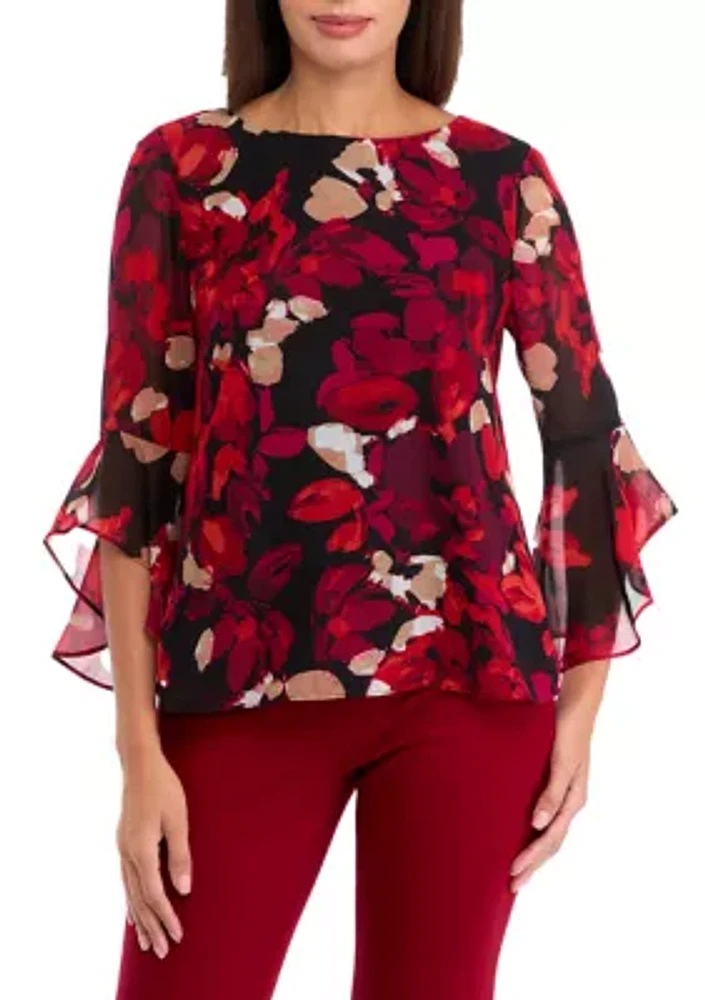 Women's Ruffle Sleeve Blouse