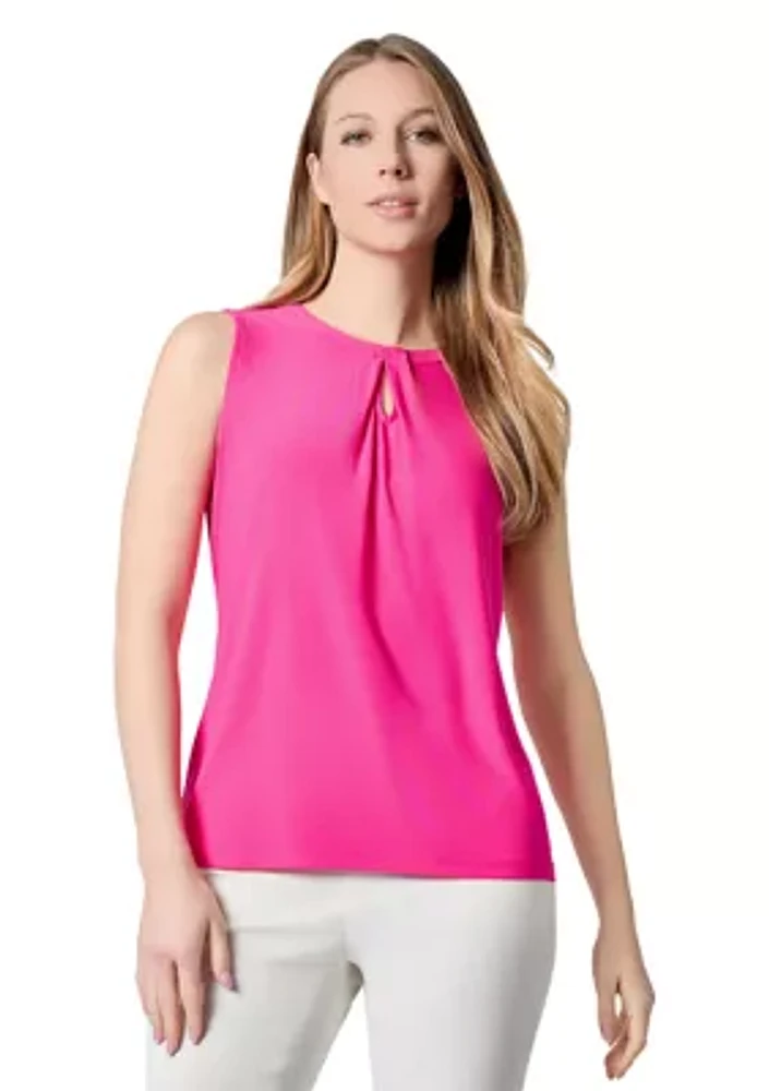 Women's Pleated Neck Knit Top