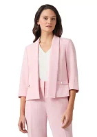 Women's 3/4 Sleeve Shawl Collar Blazer