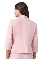 Women's 3/4 Sleeve Shawl Collar Blazer