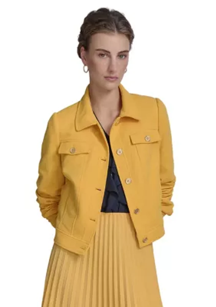 Women's Bouclé Trucker Jacket