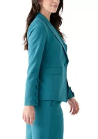 Women's Crepe One Button Jacket