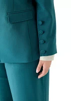 Plus Crepe One Button Jacket