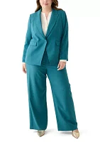 Plus Crepe One Button Jacket