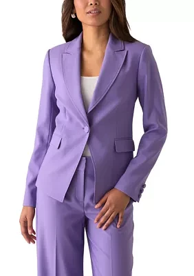 Women's One Button Crepe Suit Separate Jacket