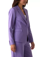 Women's One Button Crepe Suit Separate Jacket