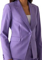 Women's One Button Crepe Suit Separate Jacket