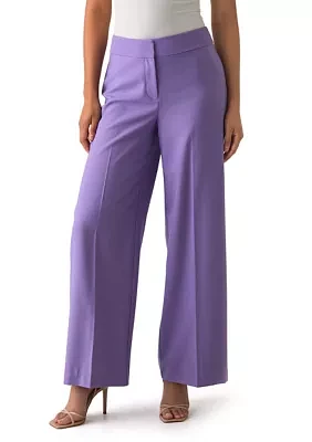 Women's Wide Leg Crepe Pants