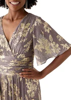 Women's Floral Printed V-Neck Dress
