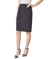Women's Stretch Crepe Slim Skirt