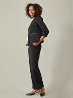 Women's Petite Stretch Crepe Open Cardigan Jacket