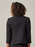 Women's Petite Stretch Crepe Open Cardigan Jacket