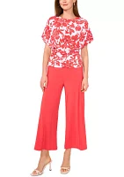 Women's Cropped Wide Leg Pants