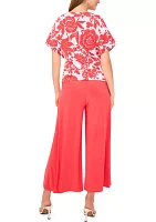 Women's Cropped Wide Leg Pants