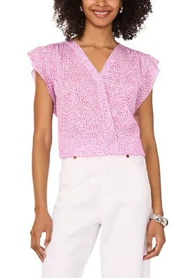 Petite V-Neck Blouse