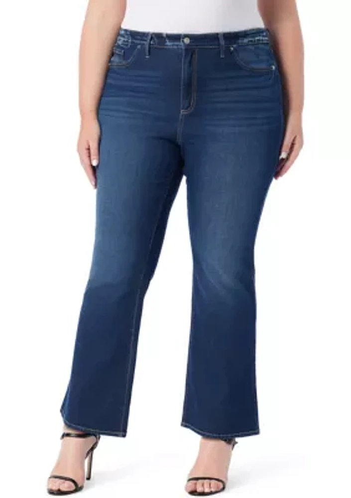 Plus Mid Rise Bootcut Jeans