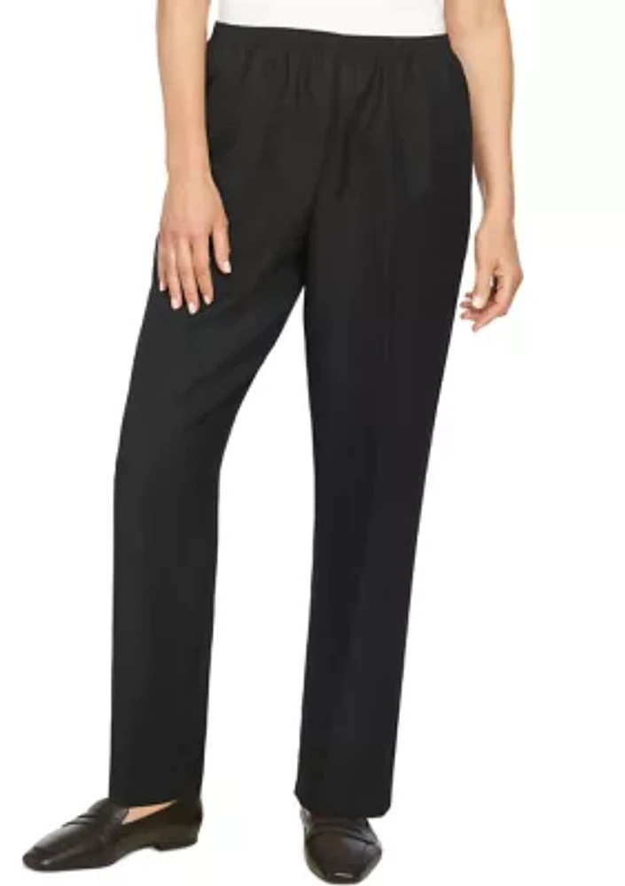 Solid Pull On Pants