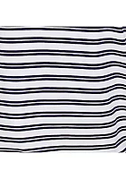 Petite Block Island Stripe with Embroidered Yoke Top