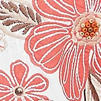 Petite Catalina Island Embroidered Flowers Top