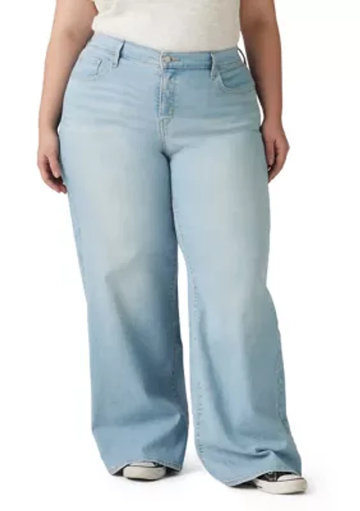 Plus 318 Shaping Wide Leg Jeans