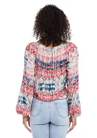 Petite Tie Front Top