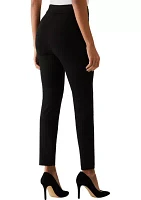 Women's Slim Leg Ankle Pants with Hardware