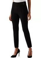 Women's Slim Leg Ankle Pants with Hardware