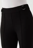 Women's Slim Leg Ankle Pants with Hardware