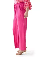 Women's Pull On Satin Pants