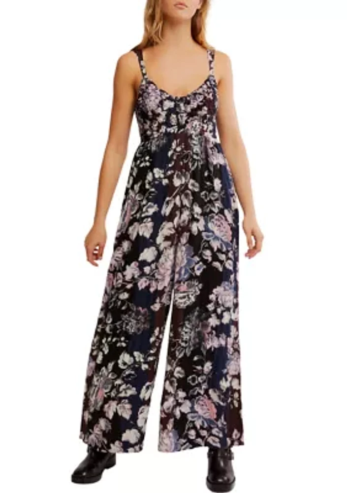 Melrose Smocked Wide Leg Jumpsuit