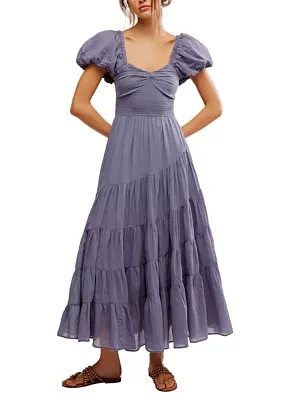 Sundrenched Short Sleeve Maxi Dress