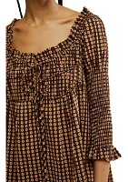 Star Dip Mini Dress
